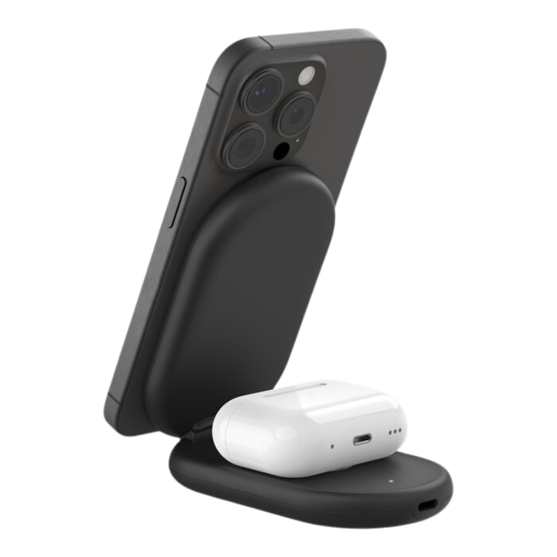  Sạc Nhanh Không Dây Belkin 15W Đế Sạc Có Thể Gập Lại Tương Thích Với MagSafe - WIZ028qcBK 