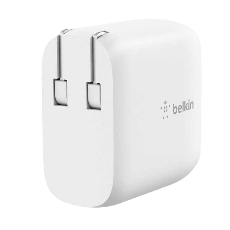  Adapter Sạc Nhanh Belkin 40W, USB-C PD 20W + USB-C PD 20W, Wall Charger - Hàng Chính Hãng 