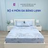  Bộ 4 Món Băng Lạnh SAMY BEDDING Siêu Mát Lạnh Hoa Hồng 