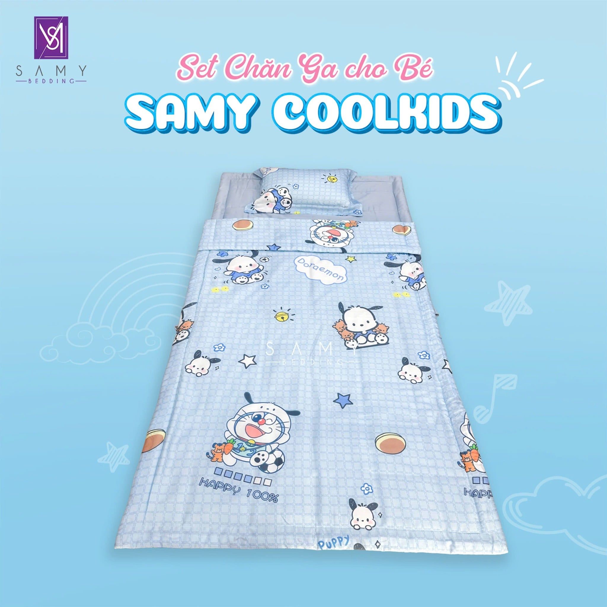  Set Chăn Ga Gối Tiện Ích Cho Bé - Samy Coolkids SCK0032 