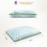  Gối Memory Foam Samy Crystal 40x60cm Gối Công Thái Học Nâng Đỡ Cổ Vai Gáy 
