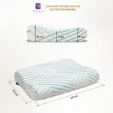  Gối Memory Foam Samy Crystal 40x60cm Gối Công Thái Học Nâng Đỡ Cổ Vai Gáy 
