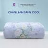  Chăn Lạnh SAMY COOL Cao Cấp Thoáng Khí Họa Tiết Hoa Tím 
