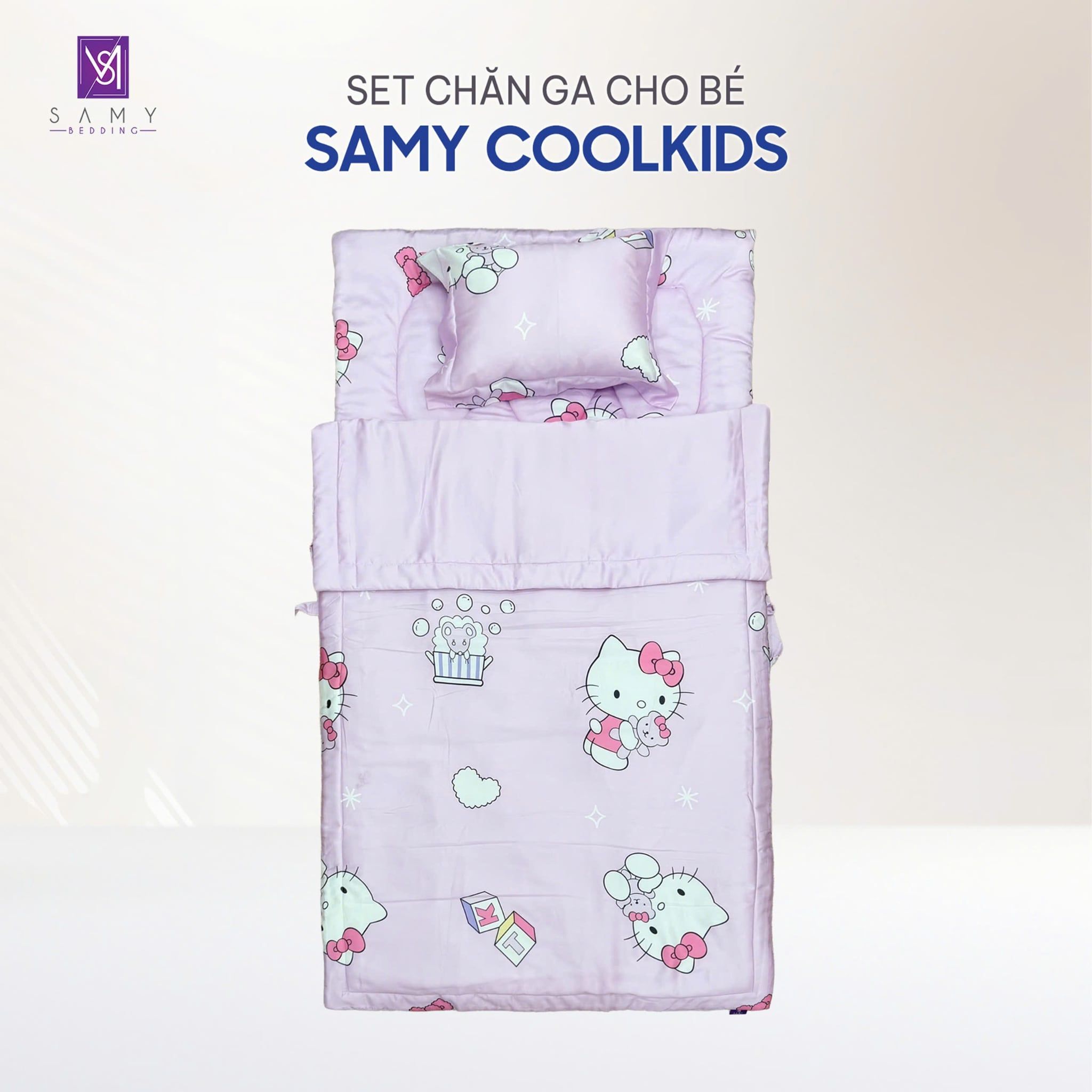  Set Chăn Ga Gối Tiện Ích Cho Bé - Samy Coolkids SCK003 