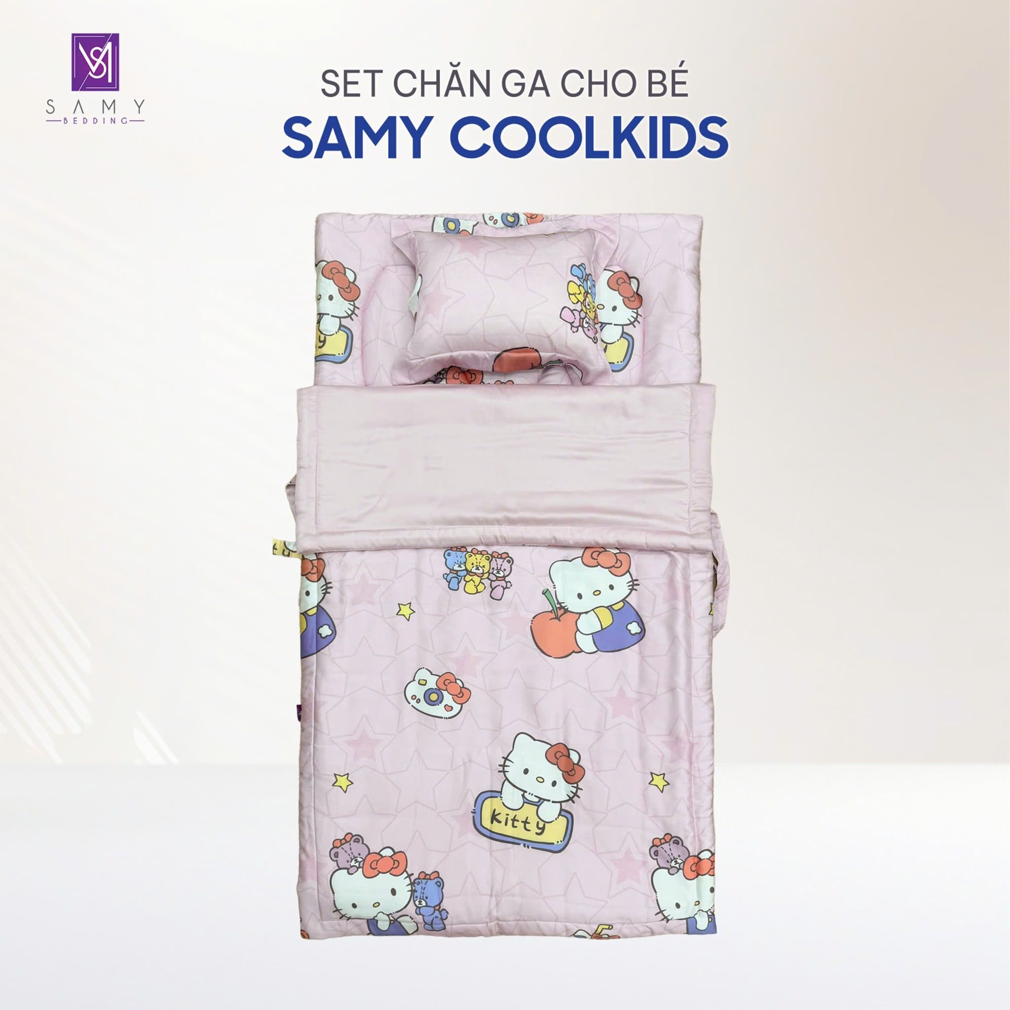  Set Chăn Ga Gối Tiện Ích Cho Bé - Samy Coolkids SCK004 
