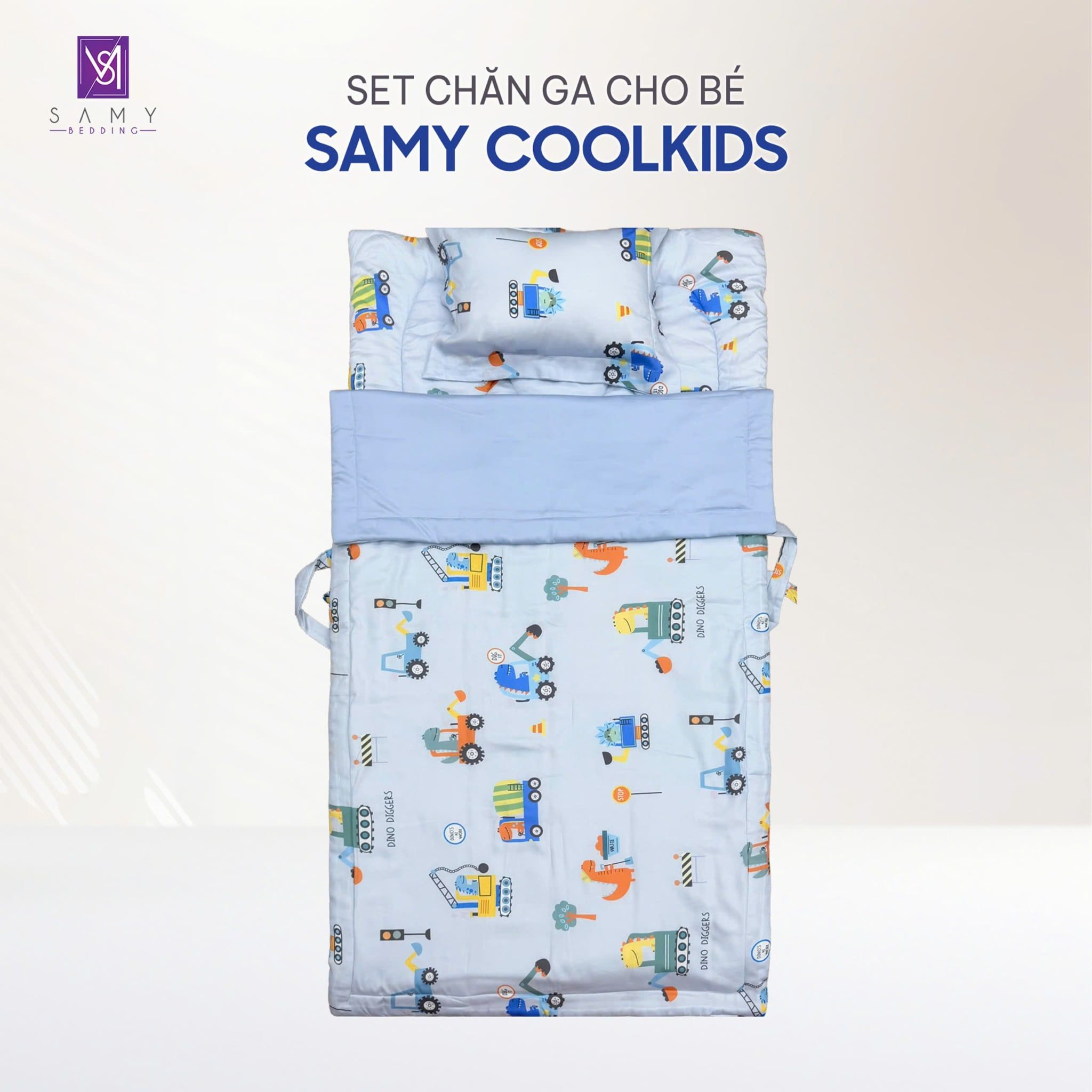  Set Chăn Ga Gối Tiện Ích Cho Bé - Samy Coolkids SCK005 