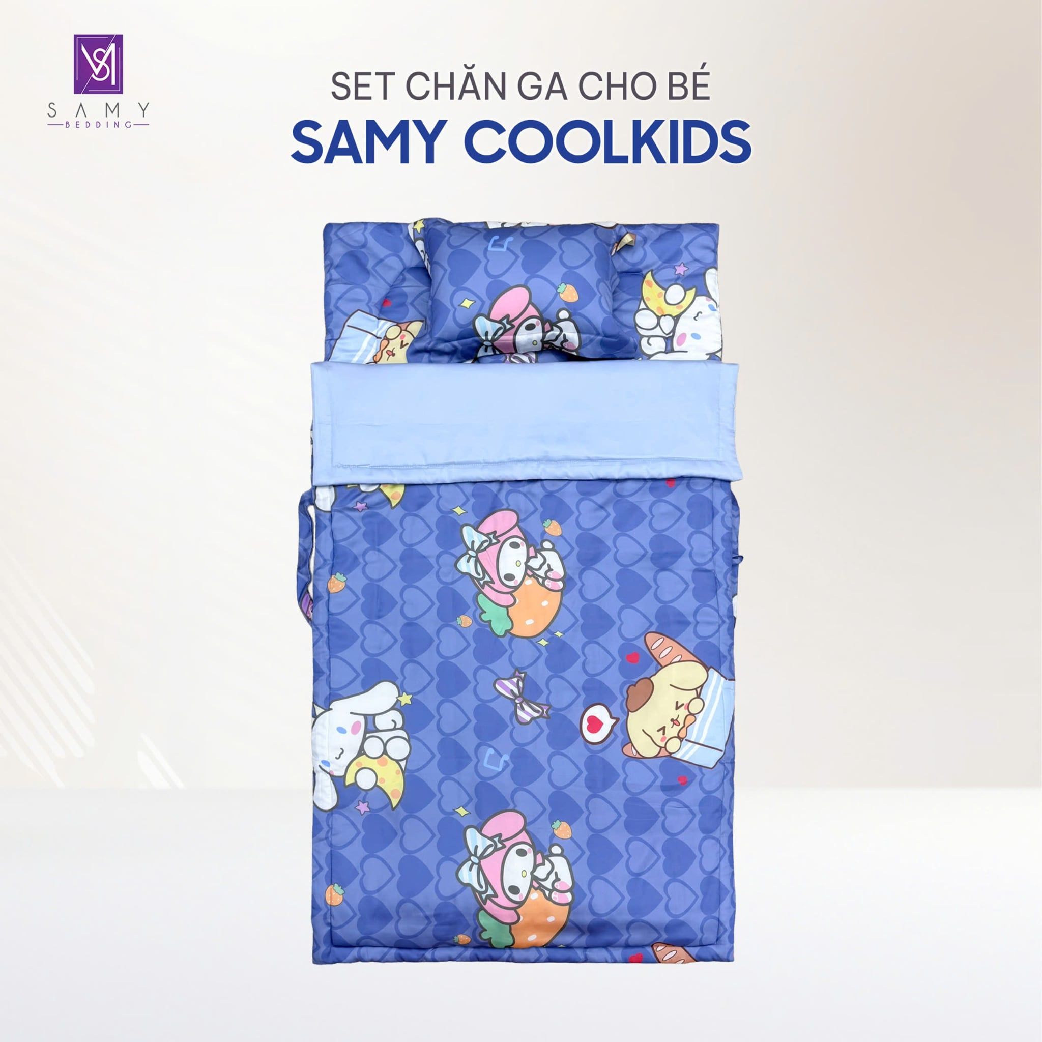  Set Chăn Ga Gối Tiện Ích Cho Bé - Samy Coolkids SCK007 