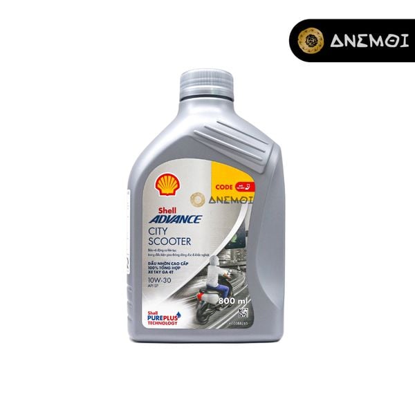  Nhớt tổng hợp 100% dành cho xe tay ga SHELL CITY SCOOTER 10W-30 