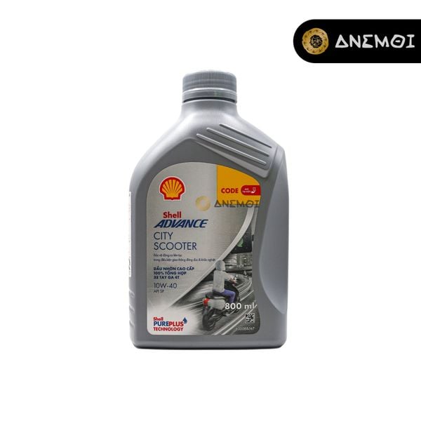  Nhớt tổng hợp 100% dành cho xe tay ga SHELL CITY SCOOTER 10W-40 