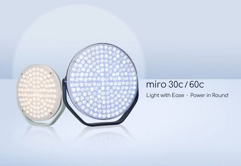 Nanlite Miro 30C / 60C Đèn LED RGBW Nebula C4 Round Light Panel