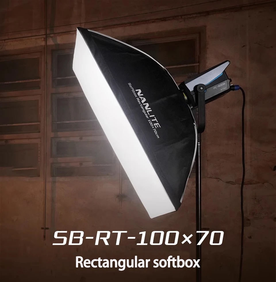 Nanlite SB-RT-100x70 Rectangular Softbox with Bowens Mount
