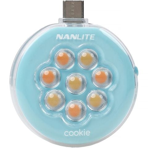 Đèn LED Nanlite Cookie USB-C Mini Round Cho Điện Thoại