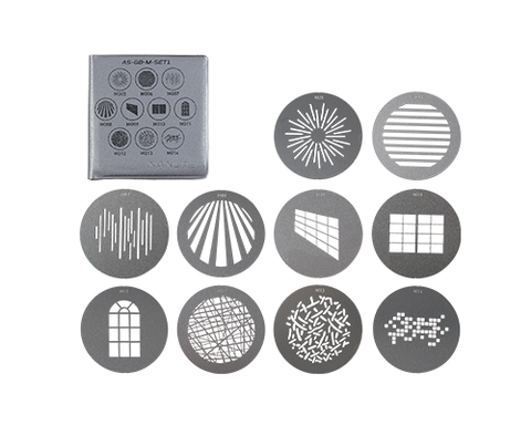 Nanlite Gobo AS-GB-M-SET1 - Bộ 10 Tấm Hiệu Ứng Cho PJ-BM-25°-45°