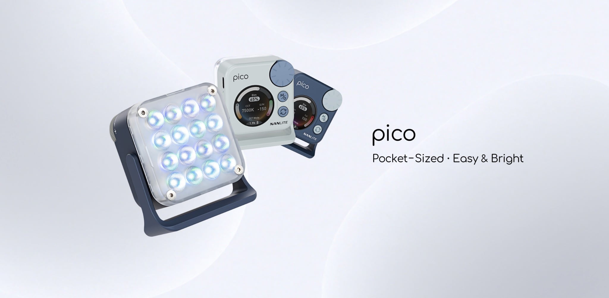 Nanlite Pico Đèn LED Mini RGBW Nebula C4 Siêu Nhỏ Gọn