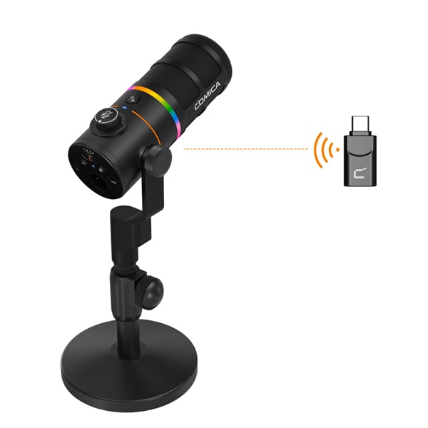 Comica EJoy D10 PRO RGB Cardioid Dynamic Wireless Microphone