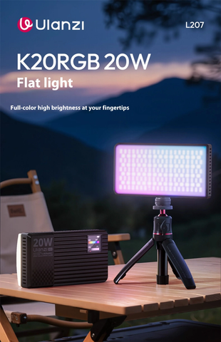 Ulanzi K20RGB Đèn LED Cầm Tay 20W Nhiều Màu