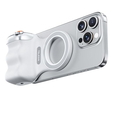 Tay cầm chụp ảnh từ tính Telesin Fun Shot (Đen/Trắng)