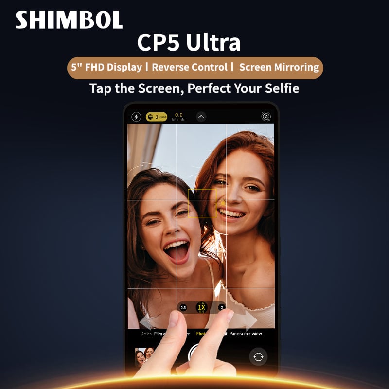Màn hình phụ điện thoại SHIMBOL CP5 ultra 5'' Touch - Control Selfie monitor for Smartphones