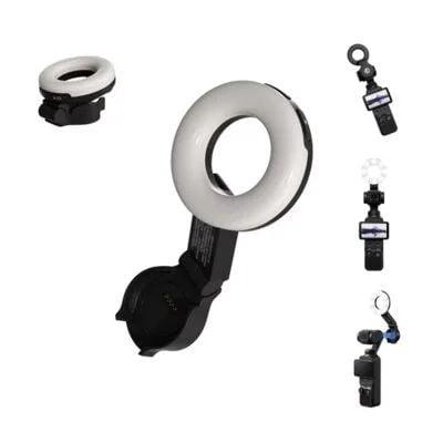 ULANZI LM004 Đèn LED Tròn Ring Light Chiếu Sáng Gắn Nam Châm Cho Máy Quay DJI Osmo Pocket 4 Chính Hãng | Kingcom