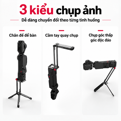 ULANZI MA66L Tripod Từ Tính Đa Năng Cho Insta360 Luna Ultra, Xoay Góc Linh Hoạt Chính Hãng | Kingcom