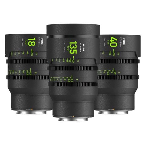 Ống Kính NiSi ATHENA PRIME T2.2/1.9 Full Frame 3-Lens Add-On Kit (FULL VAT)