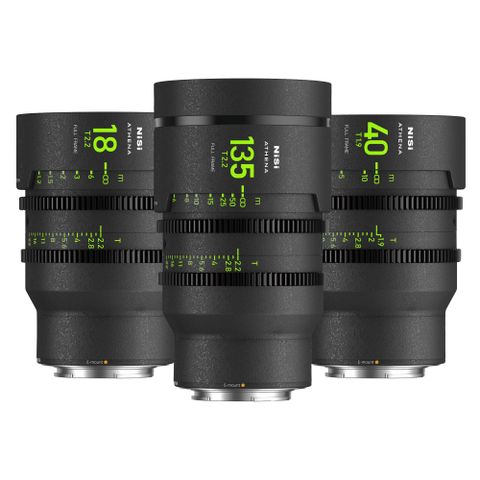Ống Kính NiSi ATHENA PRIME T2.2/1.9 Full Frame 3-Lens Add-On Kit (FULL VAT)