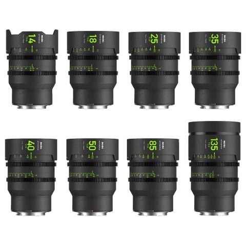 Ống Kính NISI ATHENA Prime T2.4/1.9 Full-Frame 8-Lens MASTER Kit (FULL VAT)