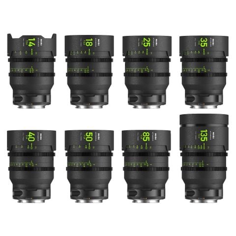Ống Kính NISI ATHENA Prime T2.4/1.9 Full-Frame 8-Lens MASTER Kit (FULL VAT)