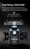 Ulanzi T100 – Đầu Bi Hợp Kim Xoay 360° Cho Chân Máy Ảnh DSLR, Đế Nhanh Uka, Tripod Máy Ảnh & Action Camera