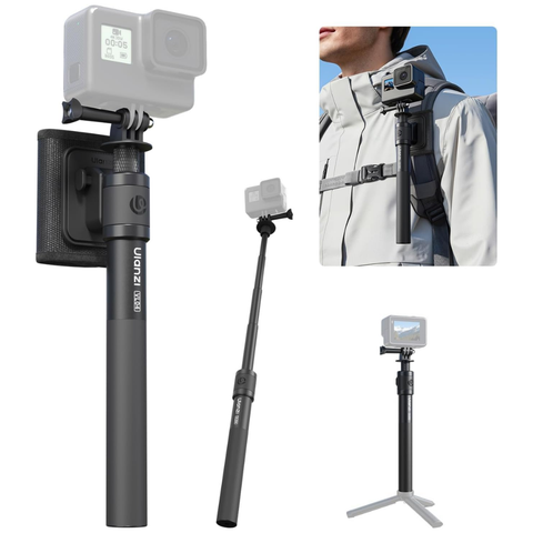 Gậy Selfie Tàn Hình Ulanzi VL04  Tháo Lắp Nhanh Cho Insta360 X5, GoPro Hero, DJI Osmo Pocket 3 Chính Hãng | Kingcom