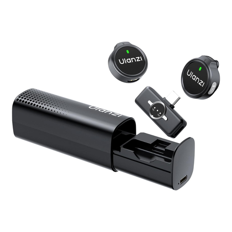 ULANZI A21 Mic thu âm không dây lọc âm, giảm ồn AI chuyên nghiệp, phạm vi hoạt động 100m (Type-C) Chính Hãng | Kingcom