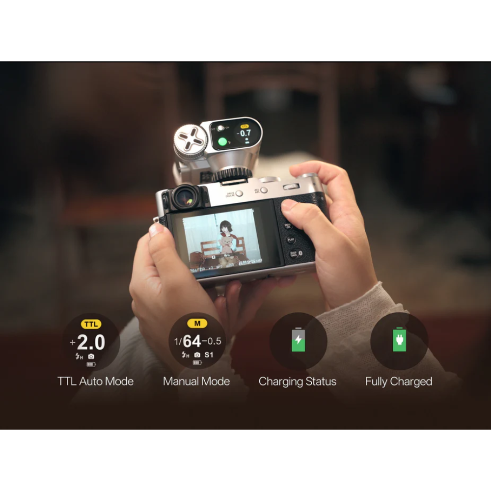 Đèn Flash Viltrox Vintage Z1 Pro Auto TTL, HSS 1/8000s Cho Máy Ảnh Sony, Fujifilm, Nikon, Canon Chính Hãng chi tiết
