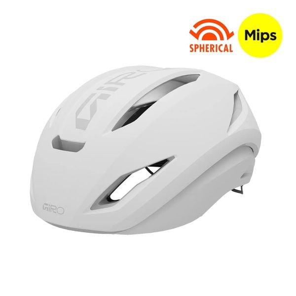 Mũ bảo hiểm xe đạp đường trường | Eclipse Pro_Matte White