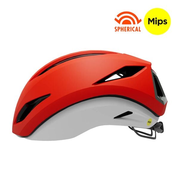 Mũ bảo hiểm xe đạp đường trường | Eclipse Pro_Matte Flame Red