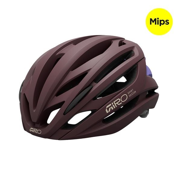 Mũ Bảo Hiểm Xe Đạp Đường Trường | Syntax MIPS_Matte Dark Maroon