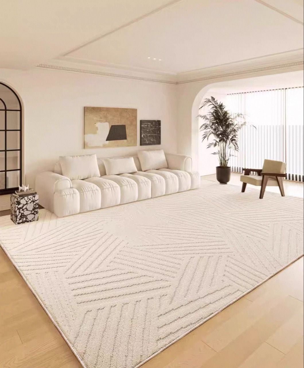  Beige Zen Garden - Stripe 