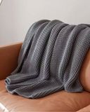  Weave Knit Throw - Grey 