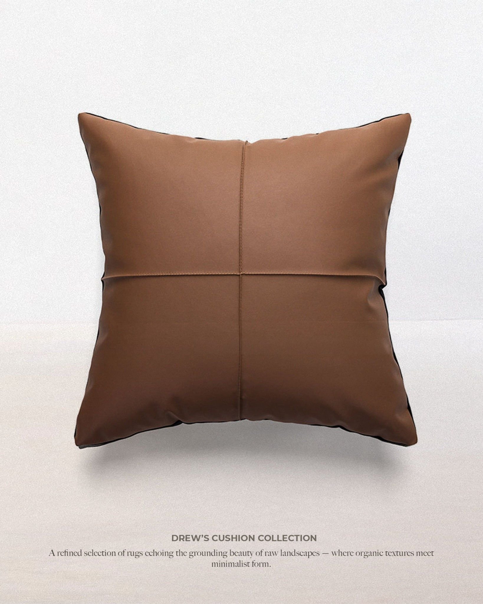  Brown leather 02 cushion 45x45cm 