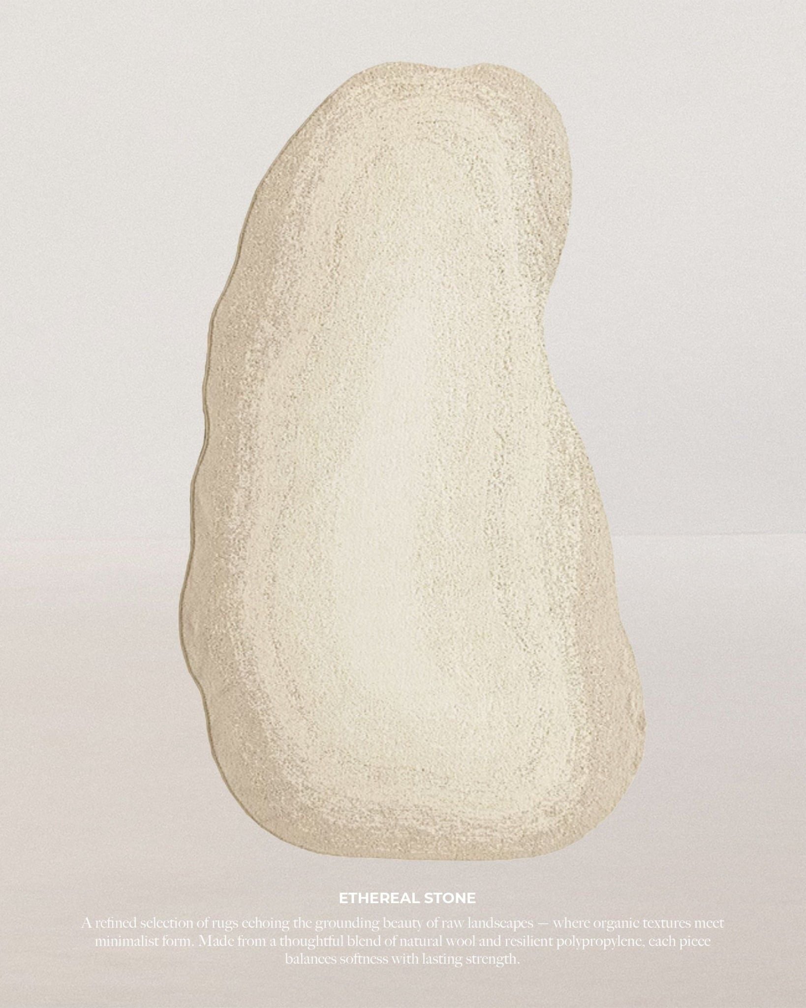  Beige Etheral stone rug 