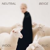  Neutral Beige Wool Rug 