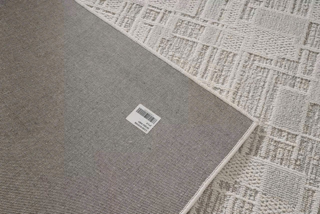  The Raw Light Grey Canvas Rug 