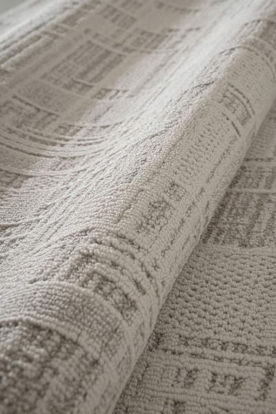  The Raw Light Grey Canvas Rug 