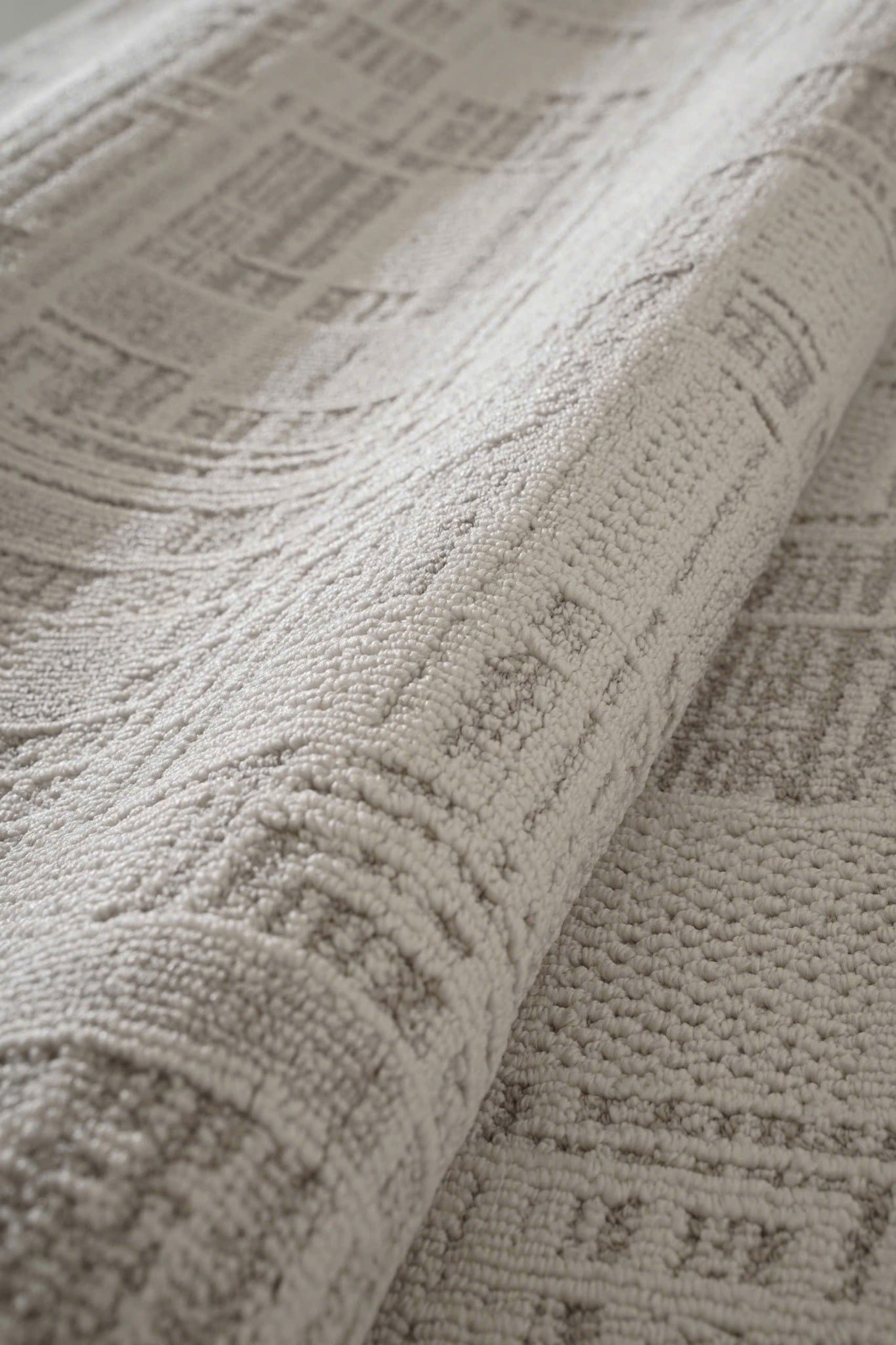  The Raw Light Grey Canvas Rug 