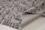  The Raw Dark Grey Canvas Rug 