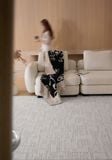 The Raw Light Grey Canvas Rug 