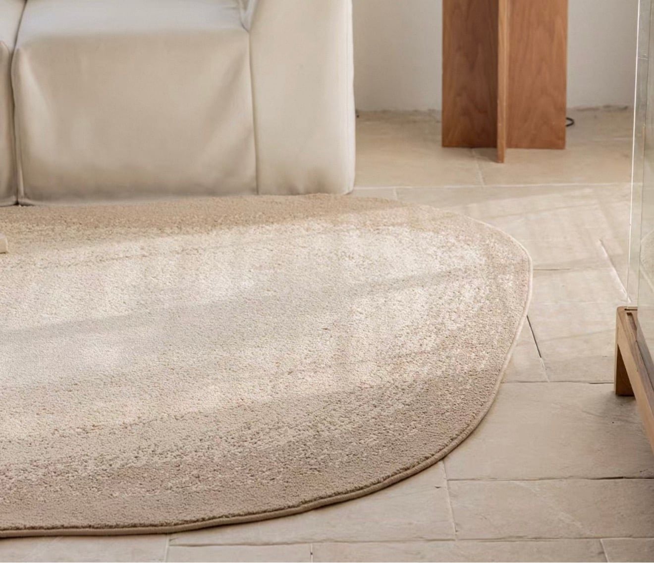  Beige Etheral stone rug 