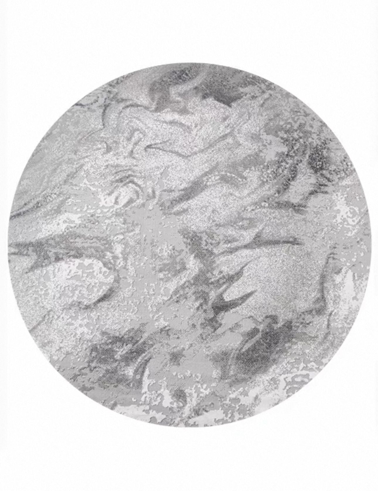  Grey Liquid Round Rug Collection 
