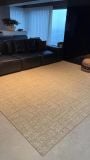  New Neutral Beige Wool Rug 