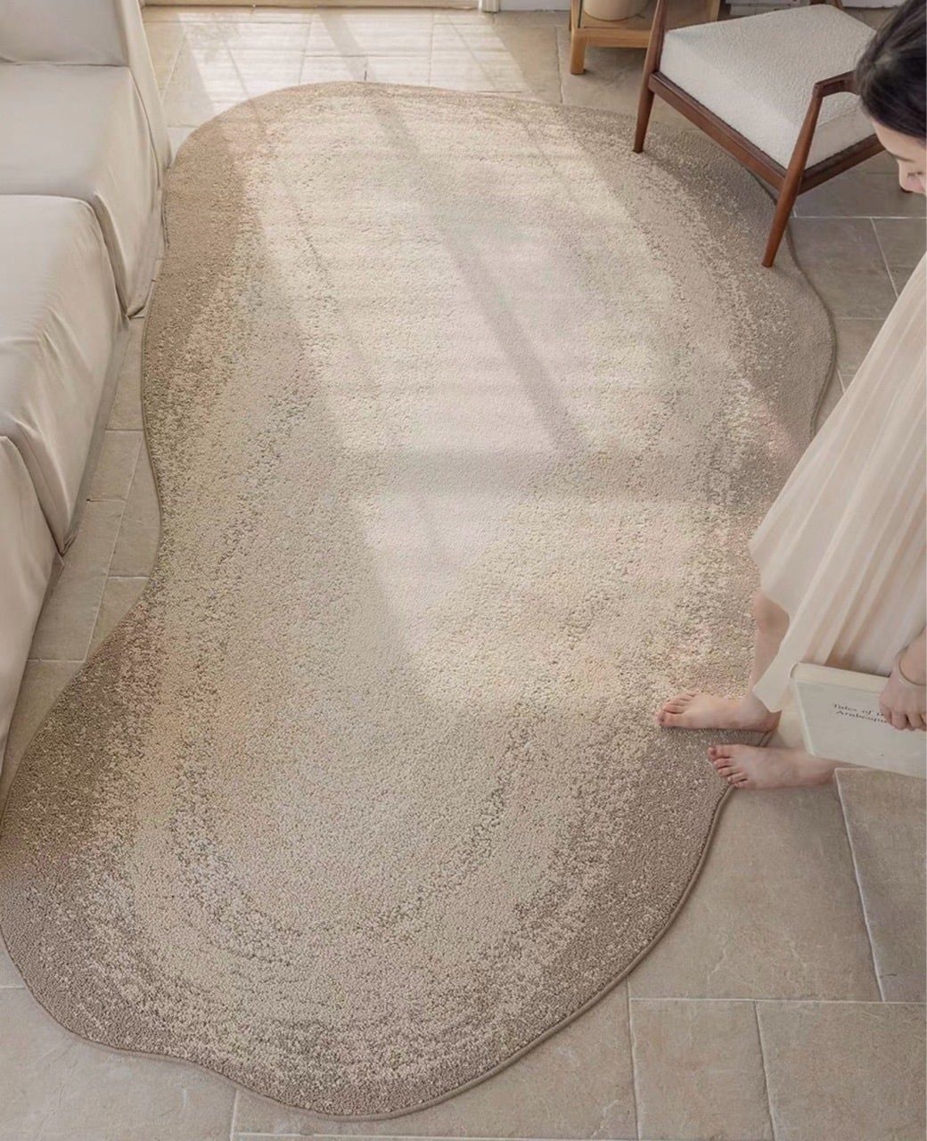  Beige Etheral stone rug 