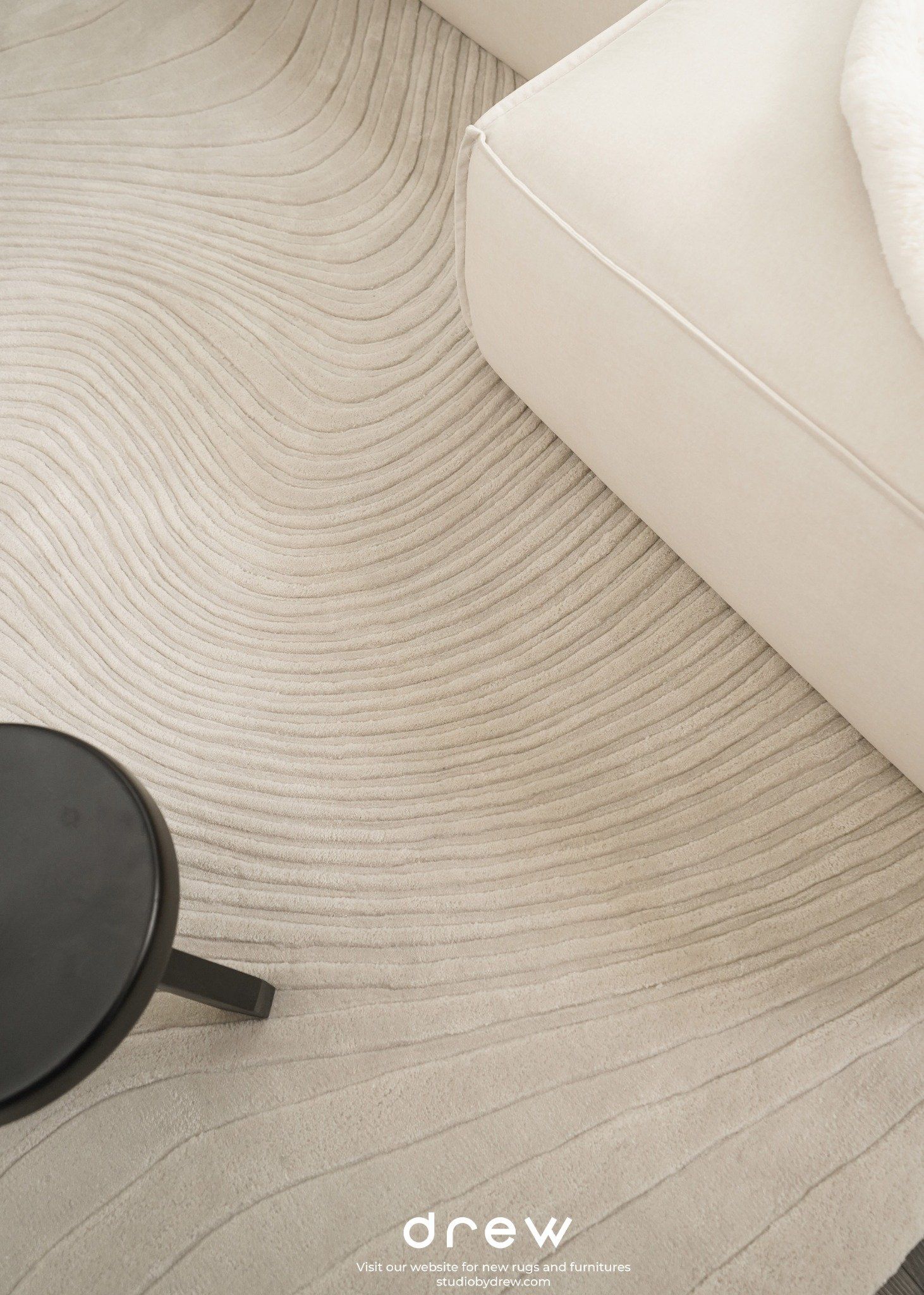  New Round Suji Acrylic hand-woven rug 